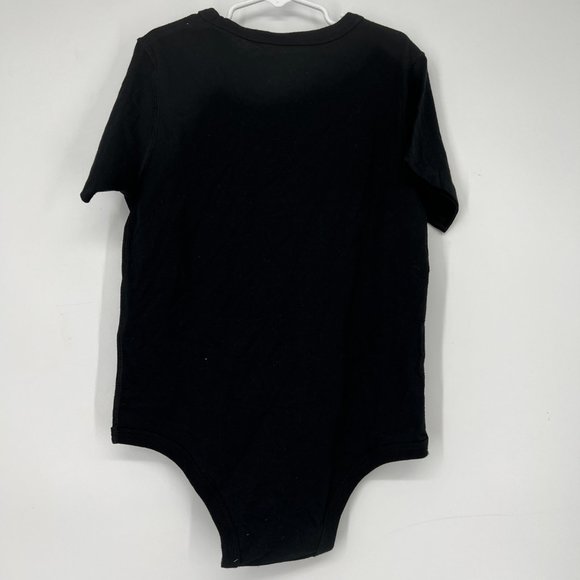 Cat & Jack Toddler Kids' Short Sleeve Crotch Snaps Bodysuit Black S(6/7) NWT - Picture 4 of 7